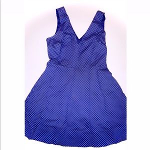 VICTORIA SECRET BLUE WITH WHITE POLKA DOTS DRESS